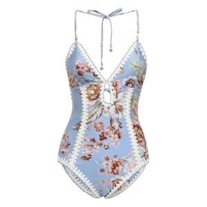 Zimmermann Women `Awaken Crochet Keyhole` One-Piece Swimsuit